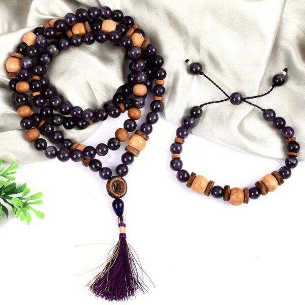 krone chakra Mala beads
